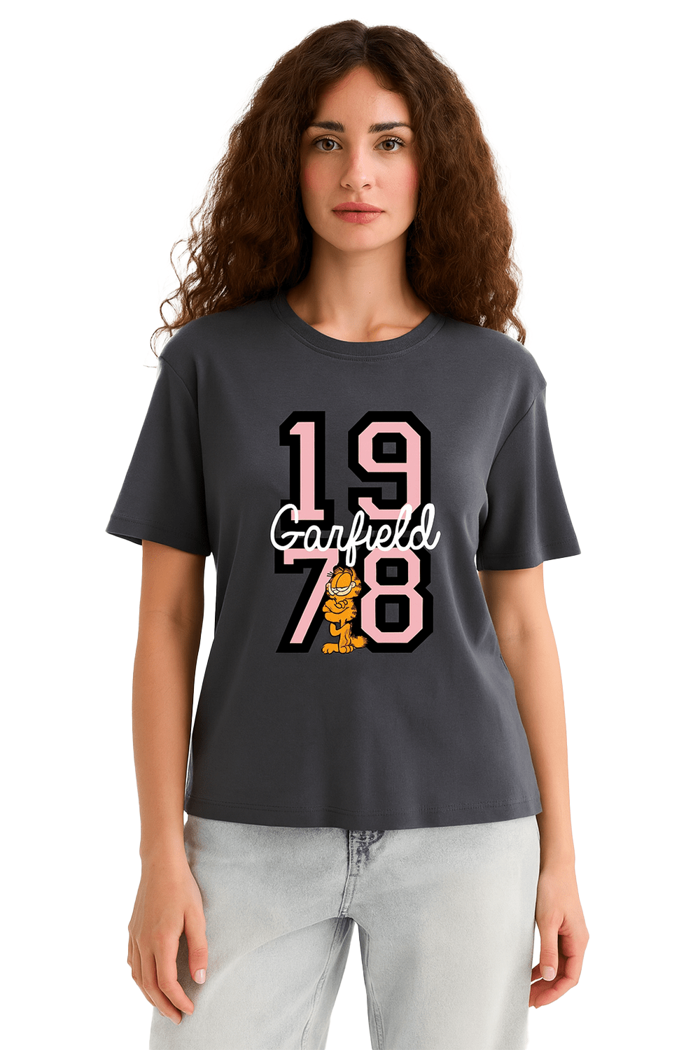 Garfield ladies T-shirt – short sleeve, casual graphic tee - Brand Threads