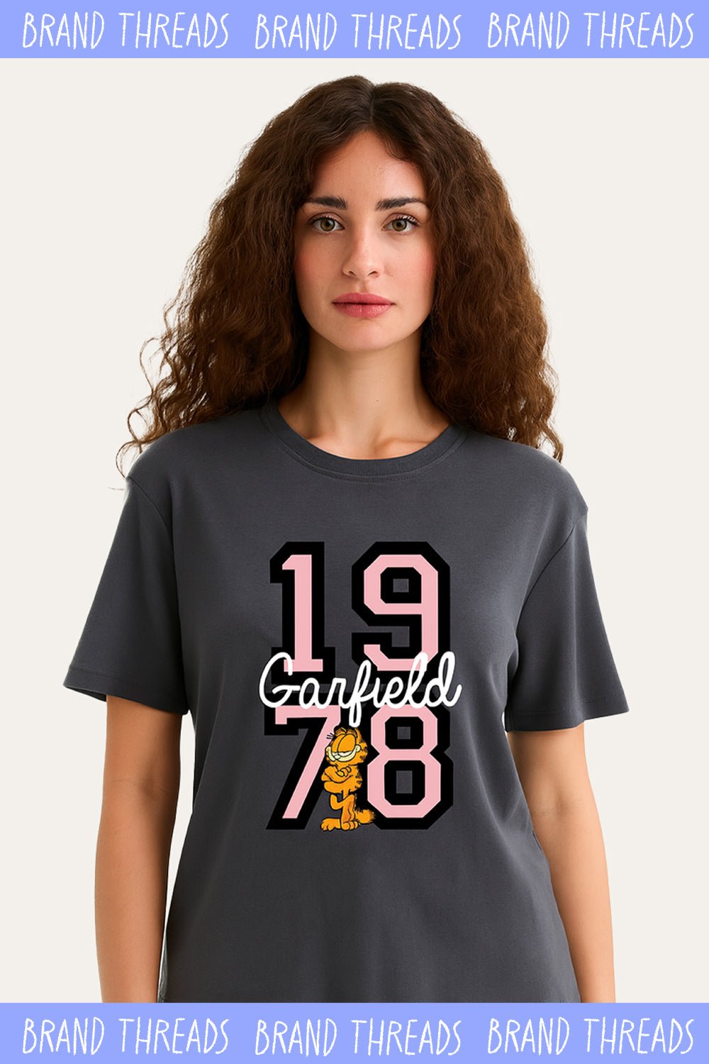 Garfield ladies T-shirt – short sleeve, casual graphic tee - Brand Threads