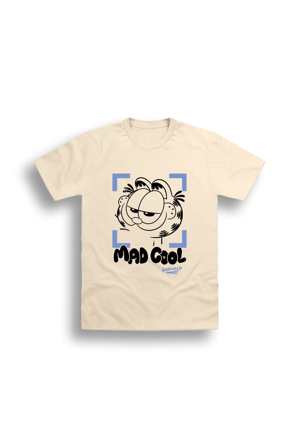 Garfield men’s T-shirt – Beige “Mad Cool” graphic tee - Brand Threads