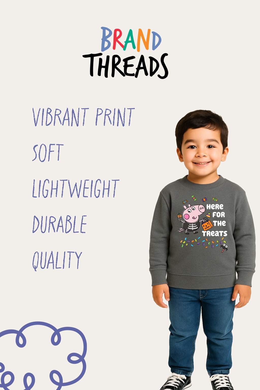 George Pig Boys Halloween Sweatshirt - Brand Threads