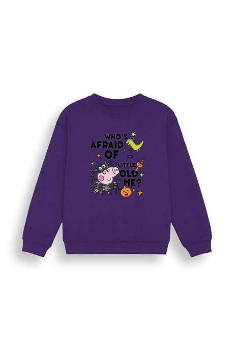 George Pig Halloween Boys Purple Sweatshirt - Brand Threads