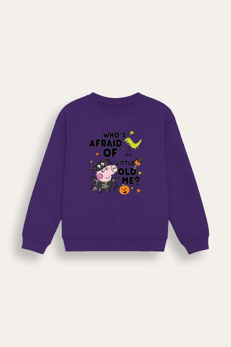 George Pig Halloween Boys Purple Sweatshirt - Brand Threads