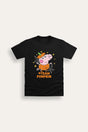 George Pig Team Pumpkin Black T-Shirt - Brand Threads