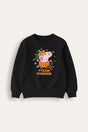 George Pig Team Pumpkin Boys Black Sweatshirt - Brand Threads