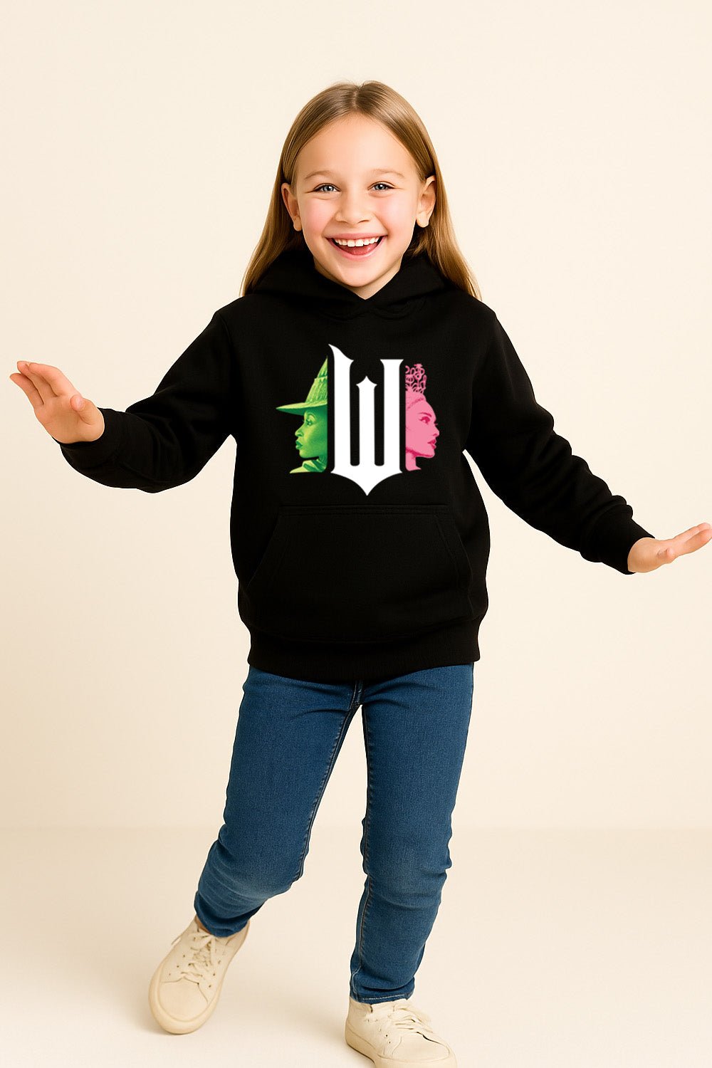 Girls Black Wicked Hoodie - Brand Threads