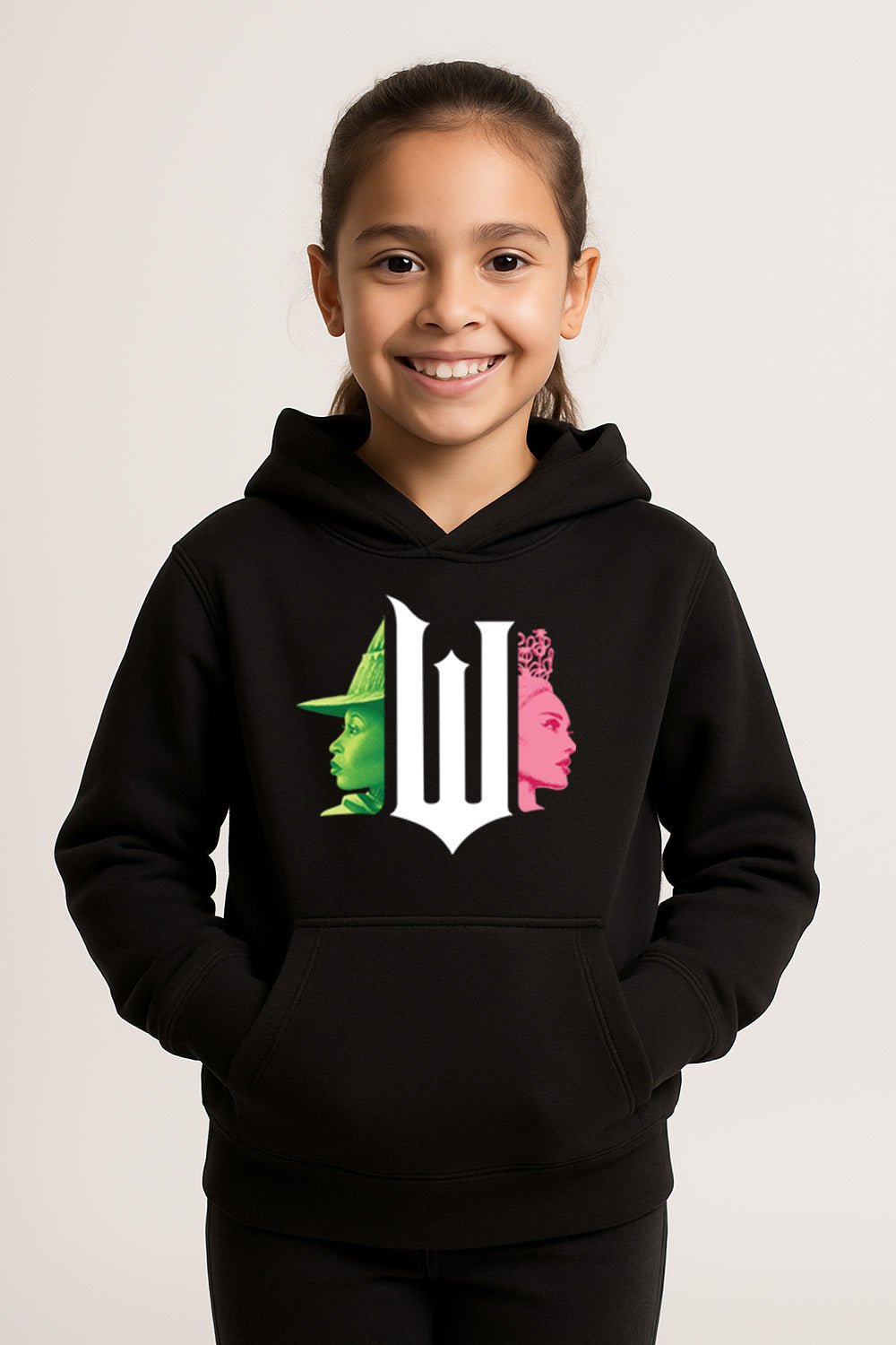 Girls Black Wicked Hoodie - Brand Threads
