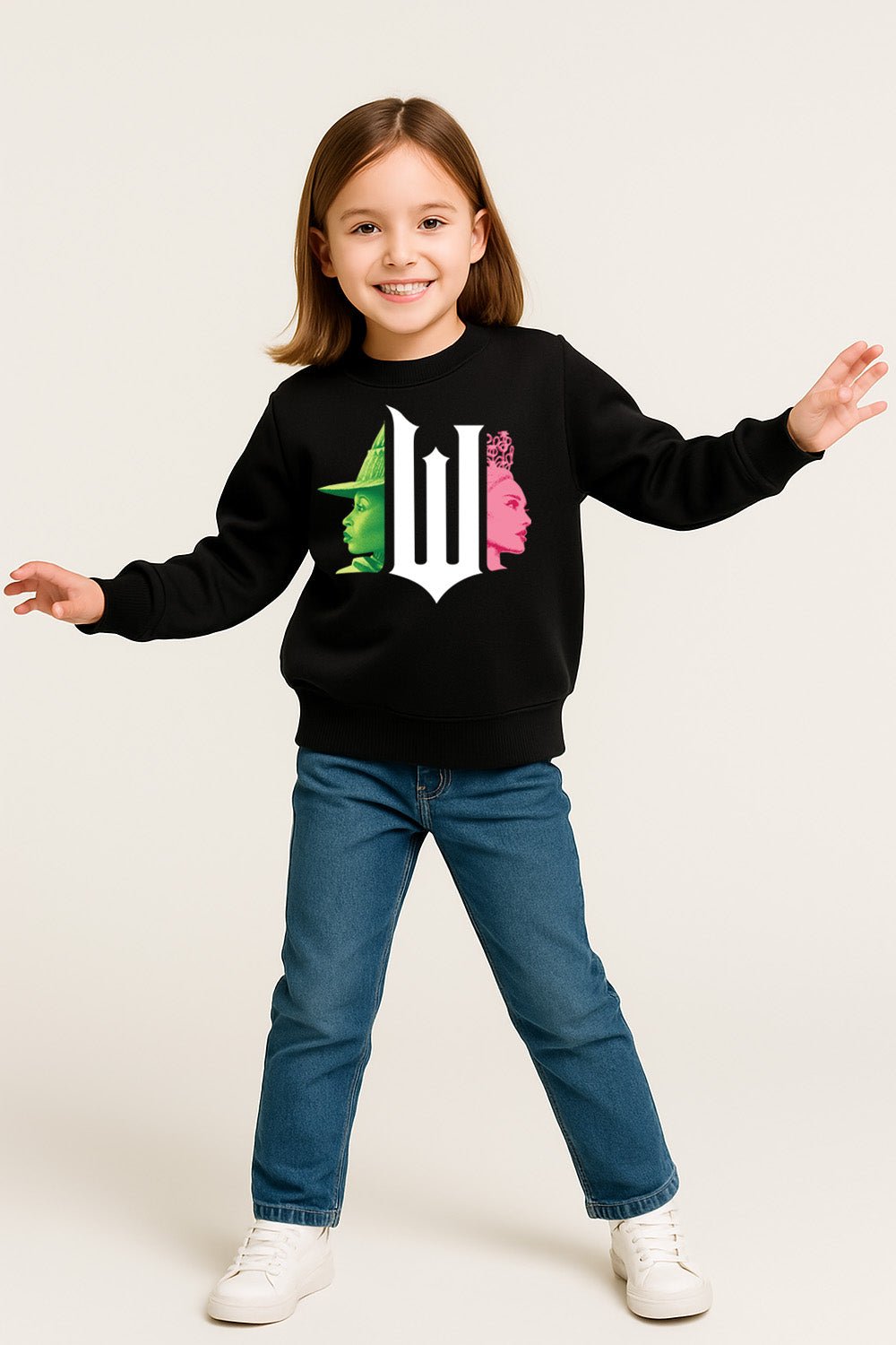 Girls Black Wicked Sweatshirt - Brand Threads