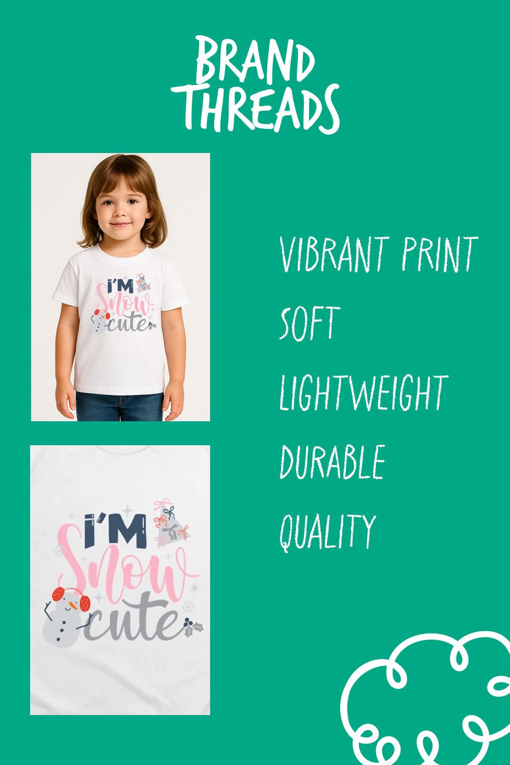 Girls Christmas T-Shirt - Brand Threads
