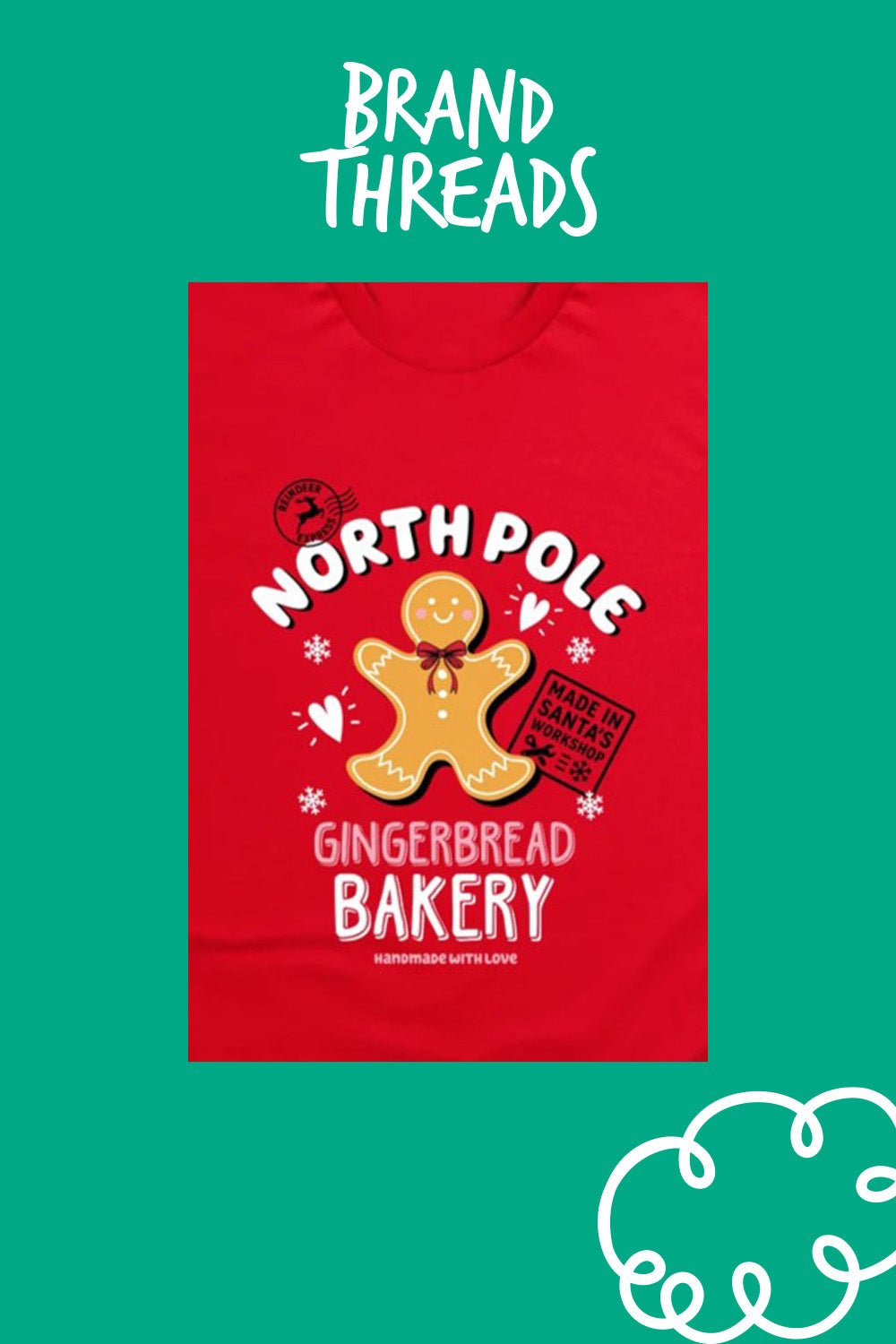 Girls Christmas T-Shirt - Brand Threads