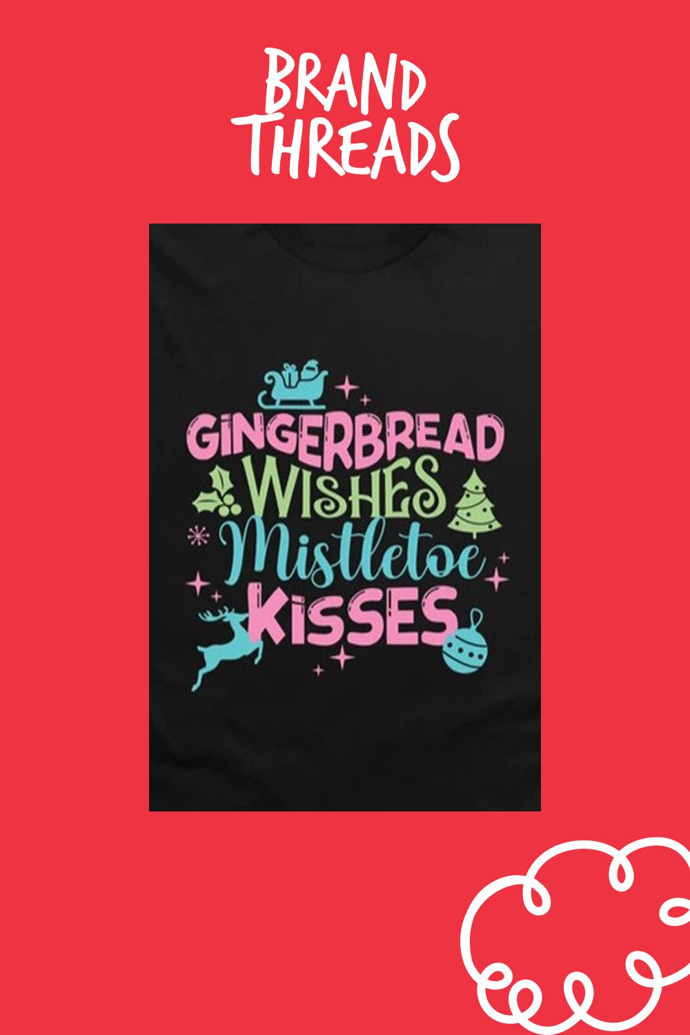 Girls Christmas T-Shirt - Brand Threads