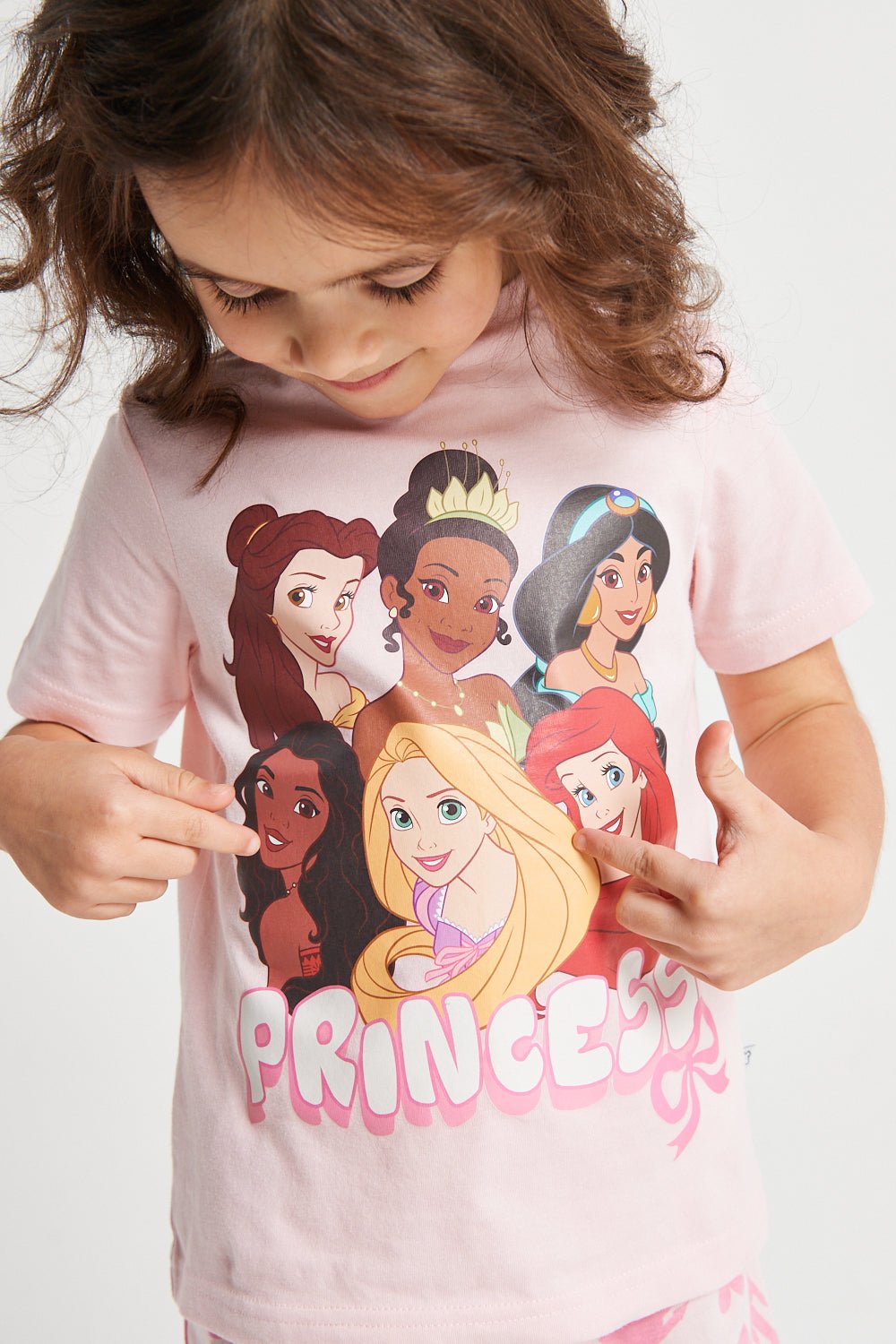 Girls Disney Princess Short Pyjamas - Brand Threads