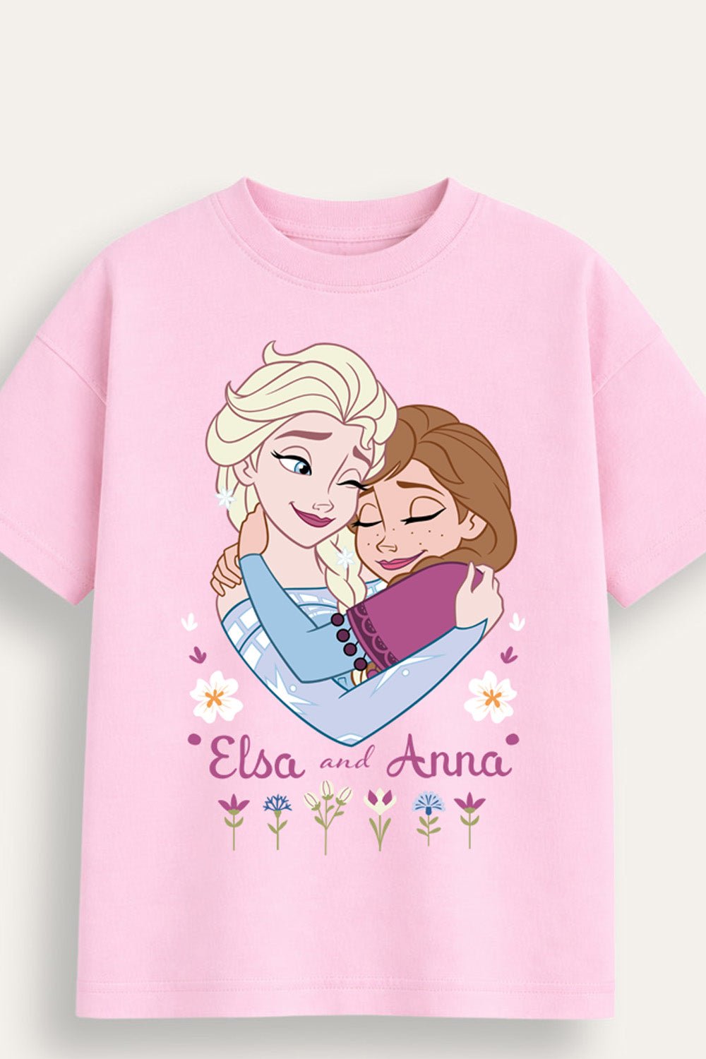 Girls Frozen Elsa and Anna T-Shirt - Brand Threads