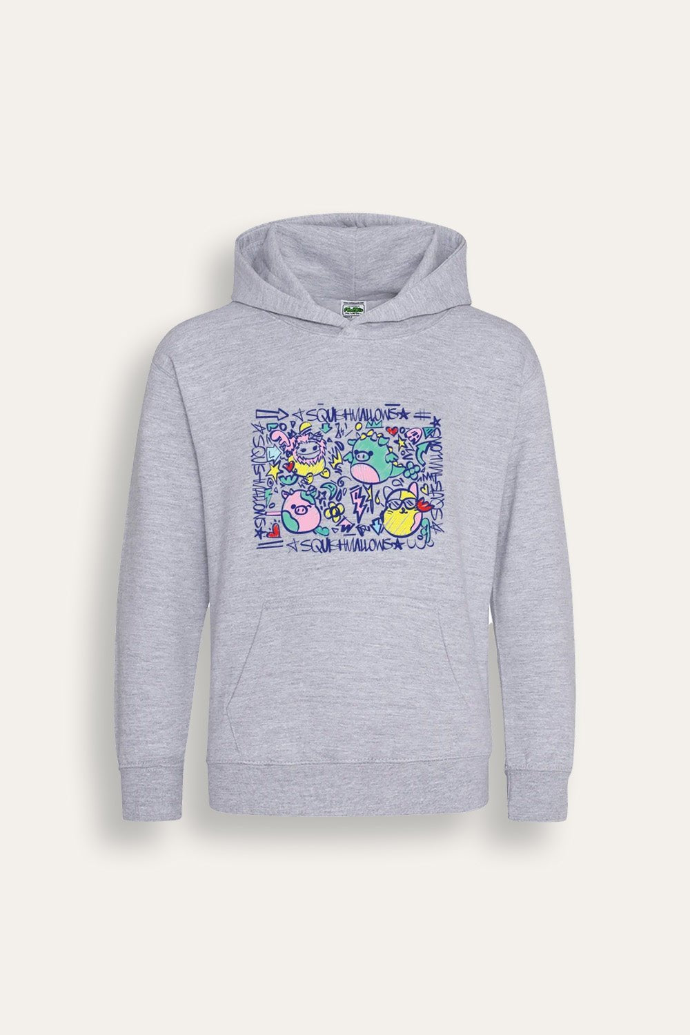 Girls Grey Squishmallows Hoodie - Brand Threads