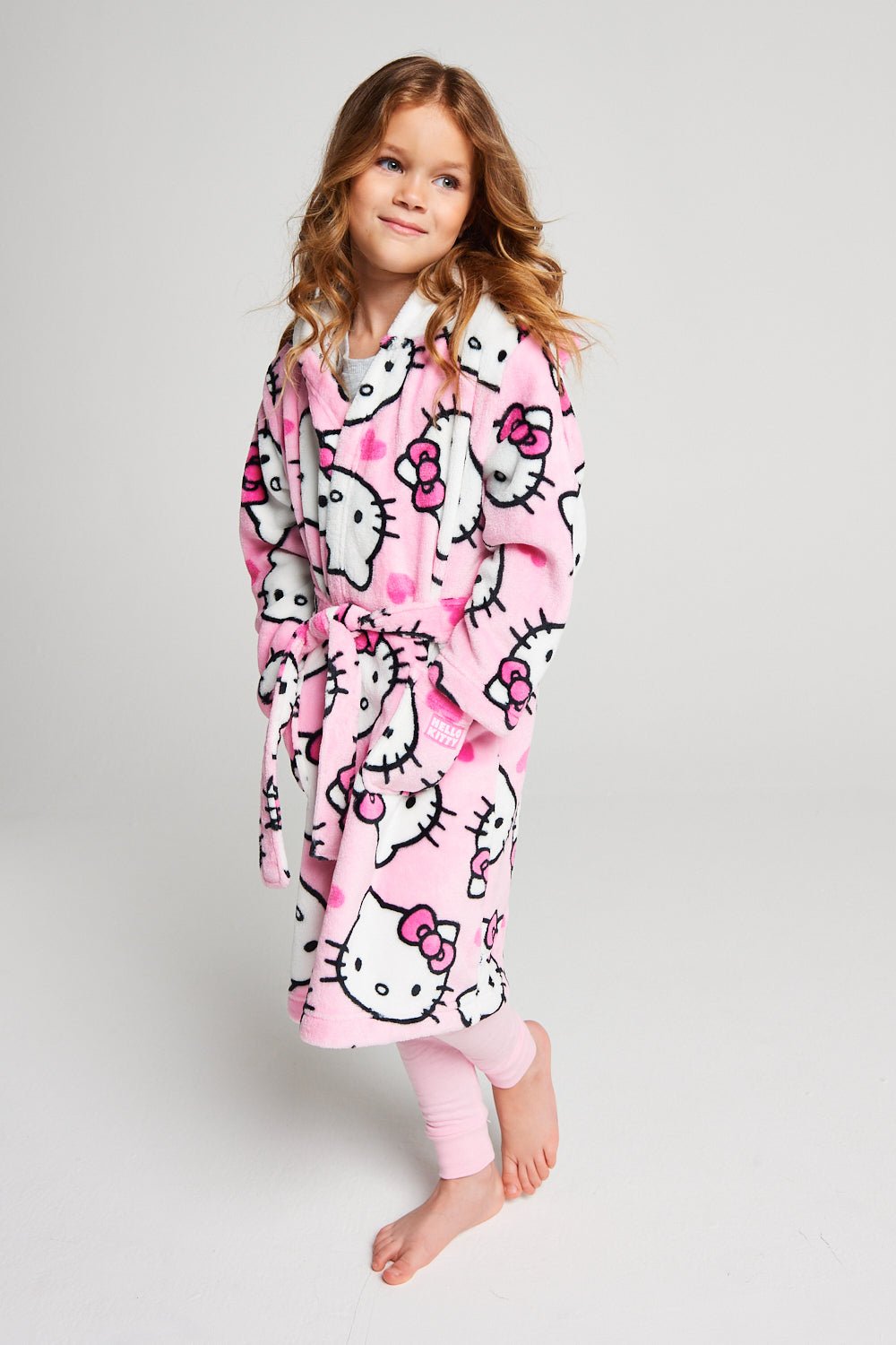 Girls Hello Kitty Dressing Gown - Brand Threads