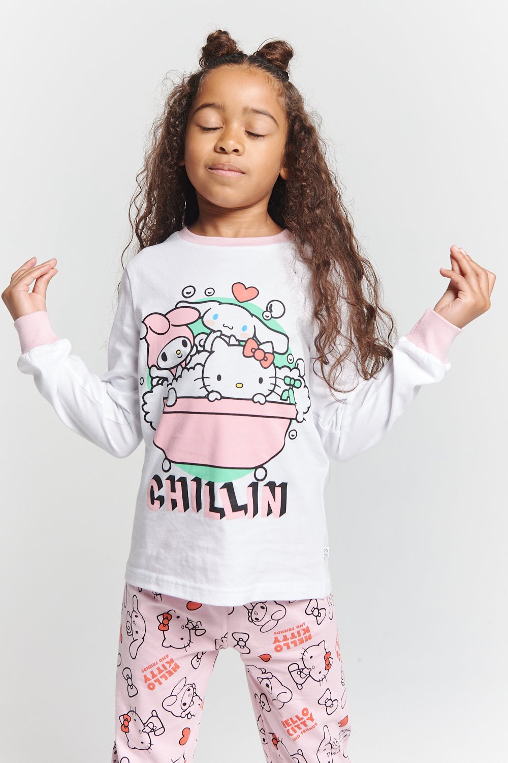 Girls Hello Kitty Pyjama Set - Brand Threads