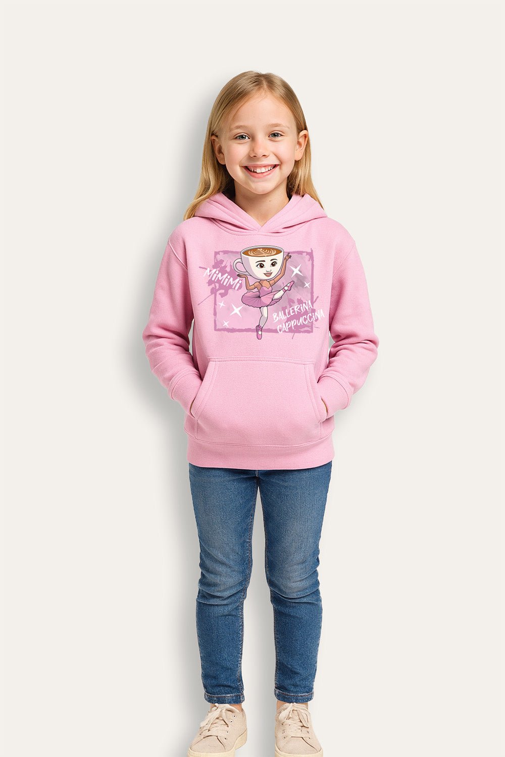 Girls Italian Brainrot “Ballerina Cappucina” Hoodie - Brand Threads