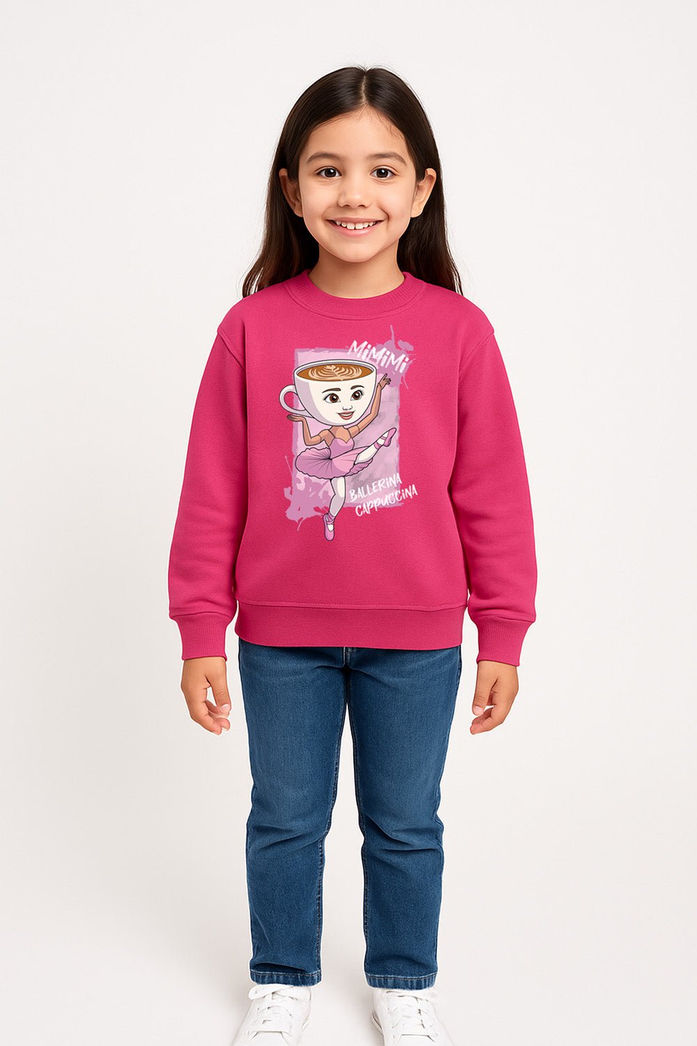 Girls Italian Brainrot “Ballerina Cappucina” Sweatshirt - Brand Threads