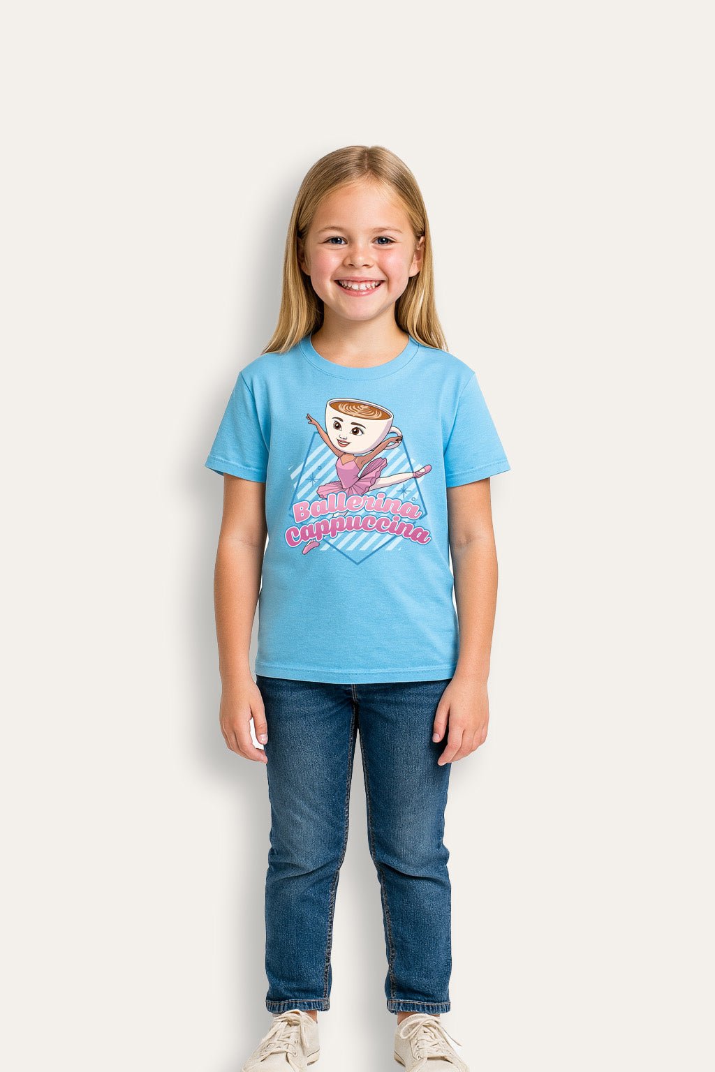 Girls Italian Brainrot Blue T-Shirt - Brand Threads