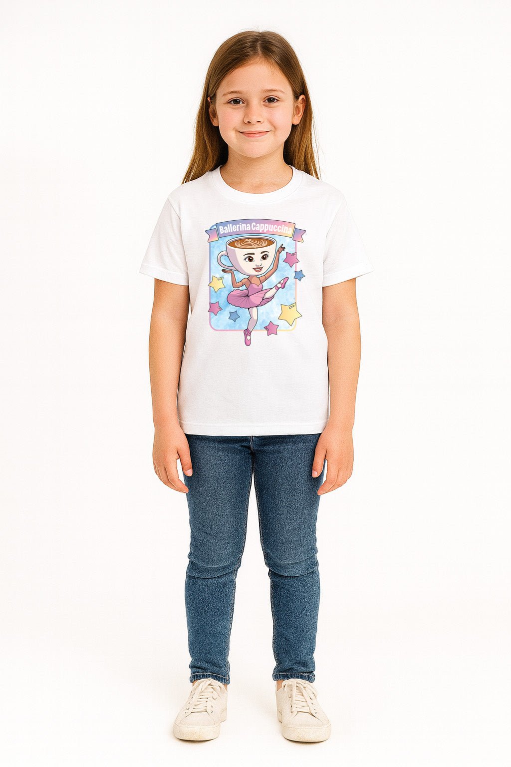 Girls Italian Brainrot White T-Shirt - Brand Threads