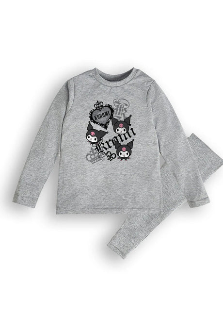 Girls Kuromi Grey Pyjama Set - Brand Threads