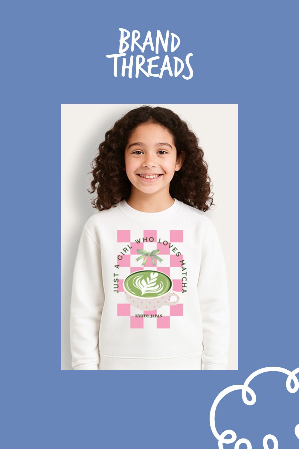 Girls Matcha Latte Graphic Sweatshirt - Brand Threads