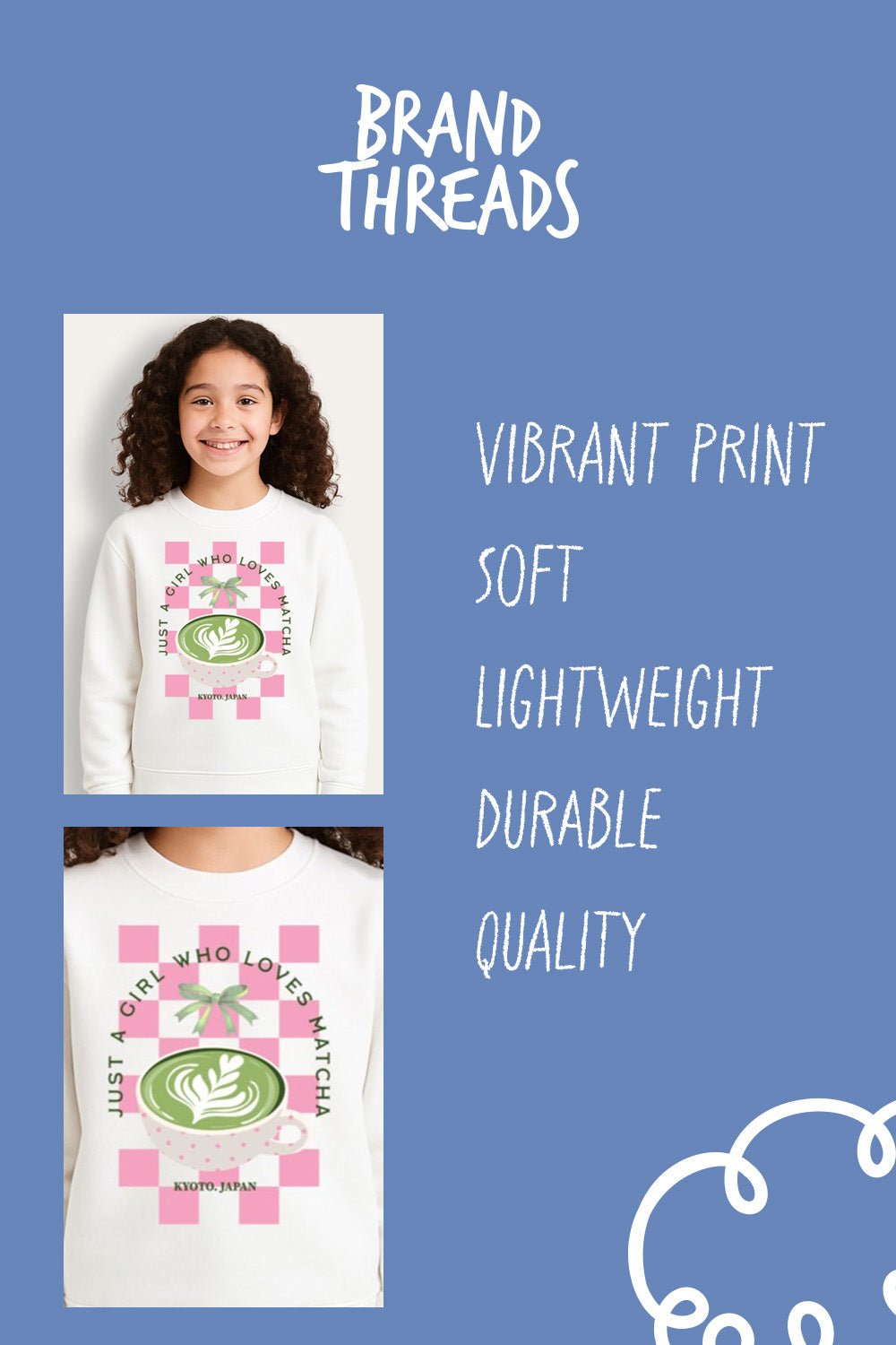 Girls Matcha Latte Graphic Sweatshirt - Brand Threads