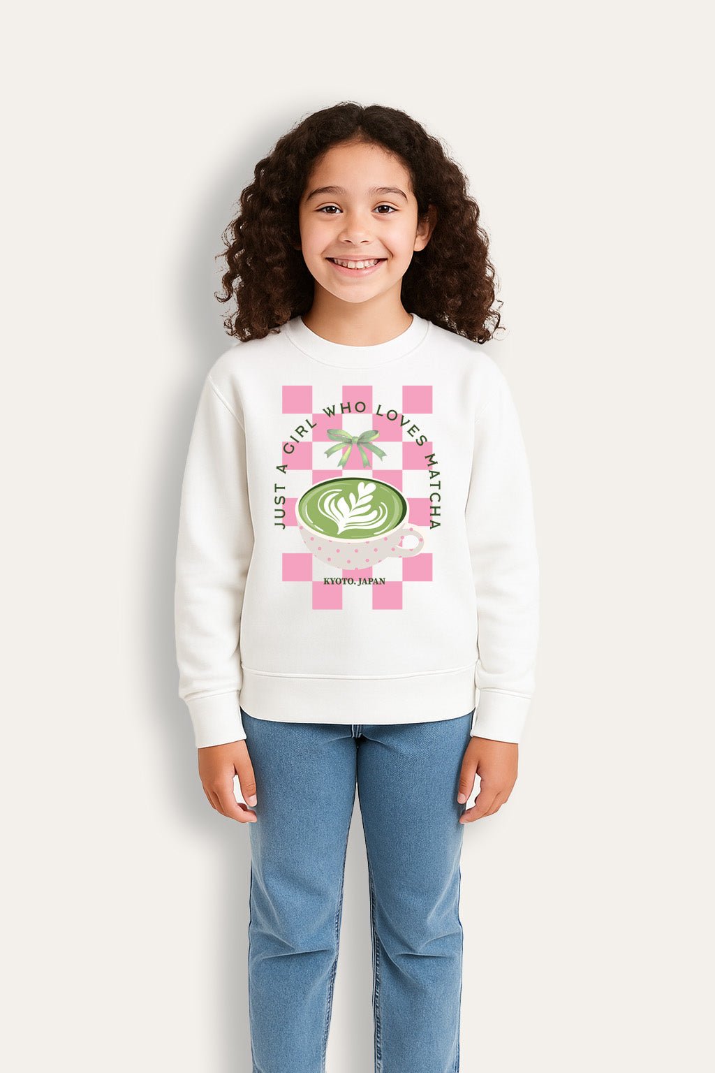 Girls Matcha Latte Graphic Sweatshirt - Brand Threads