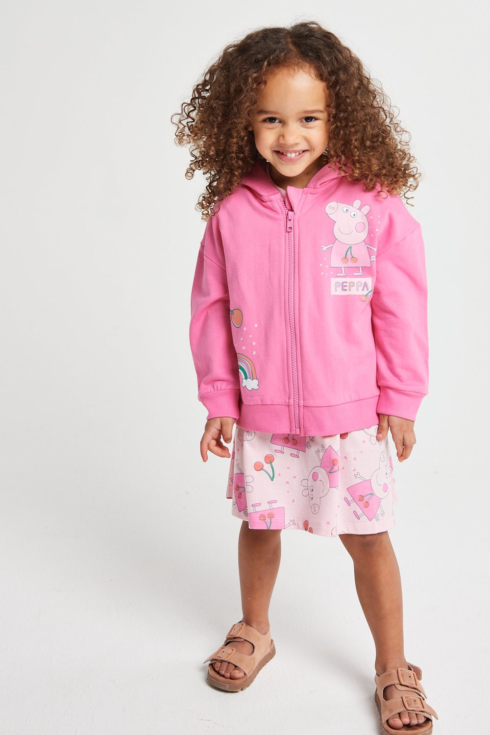 Girls Peppa Pig Dress & Hoodie Set - Brand Threads