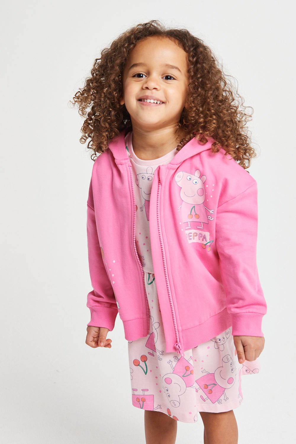 Girls Peppa Pig Dress & Hoodie Set - Brand Threads