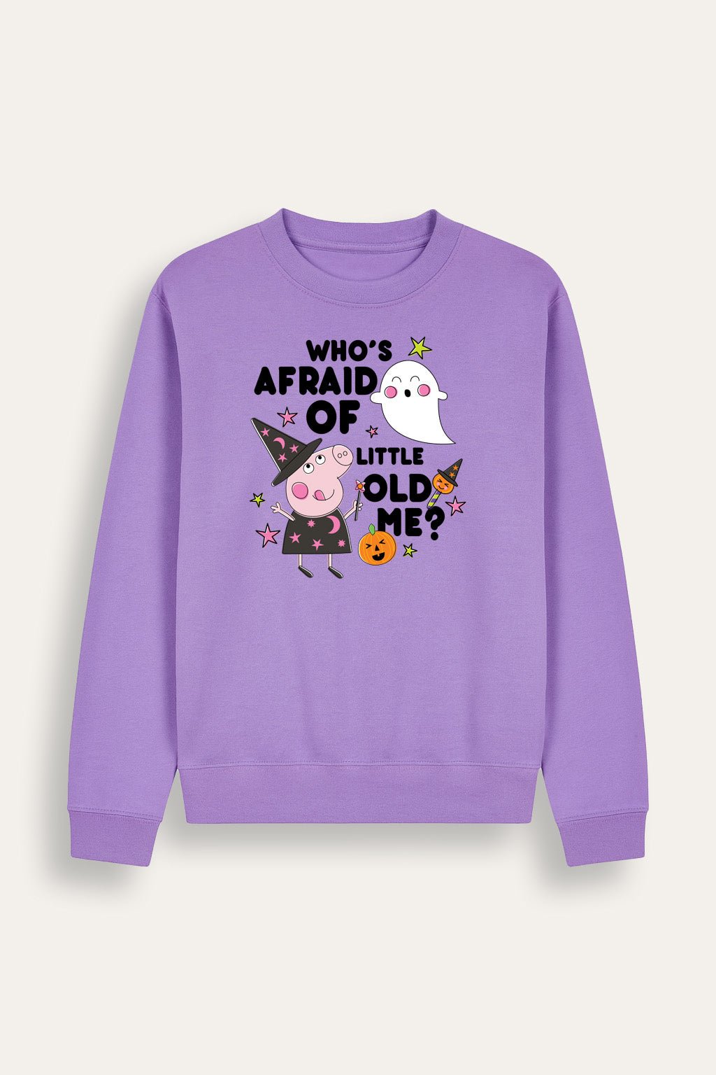 Girls Peppa Pig Halloween Lavender Sweatshirt - Brand Threads