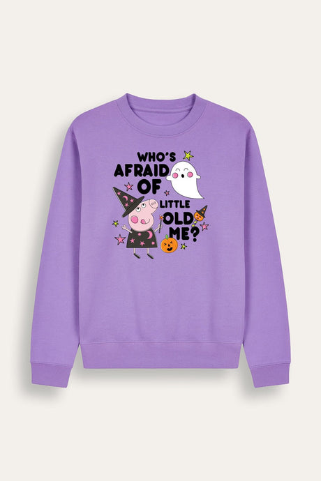 Girls Peppa Pig Halloween Lavender Sweatshirt - Brand Threads