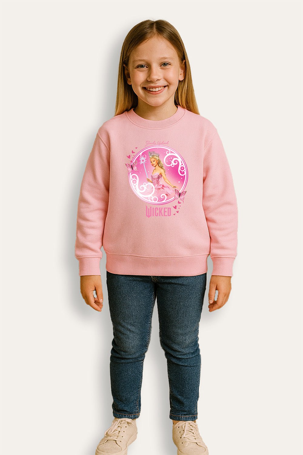 Girls Pink Wicked Sweatshirt - Brand Threads