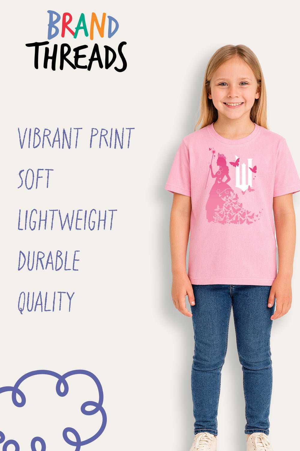 Girls Pink Wicked T-Shirt - Brand Threads