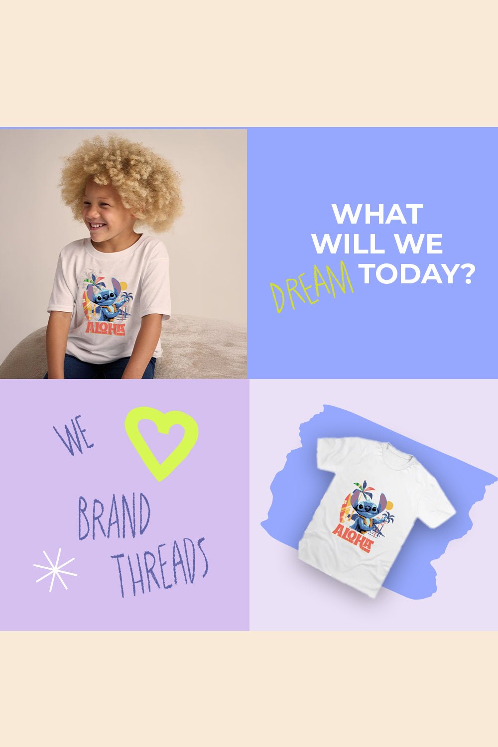 Girls Stitch Live Action Movie T-Shirt - Brand Threads