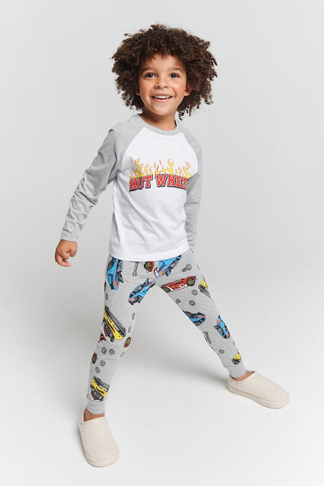 Hot Wheels Boys Long Sleeve Pyjama Set - Brand Threads