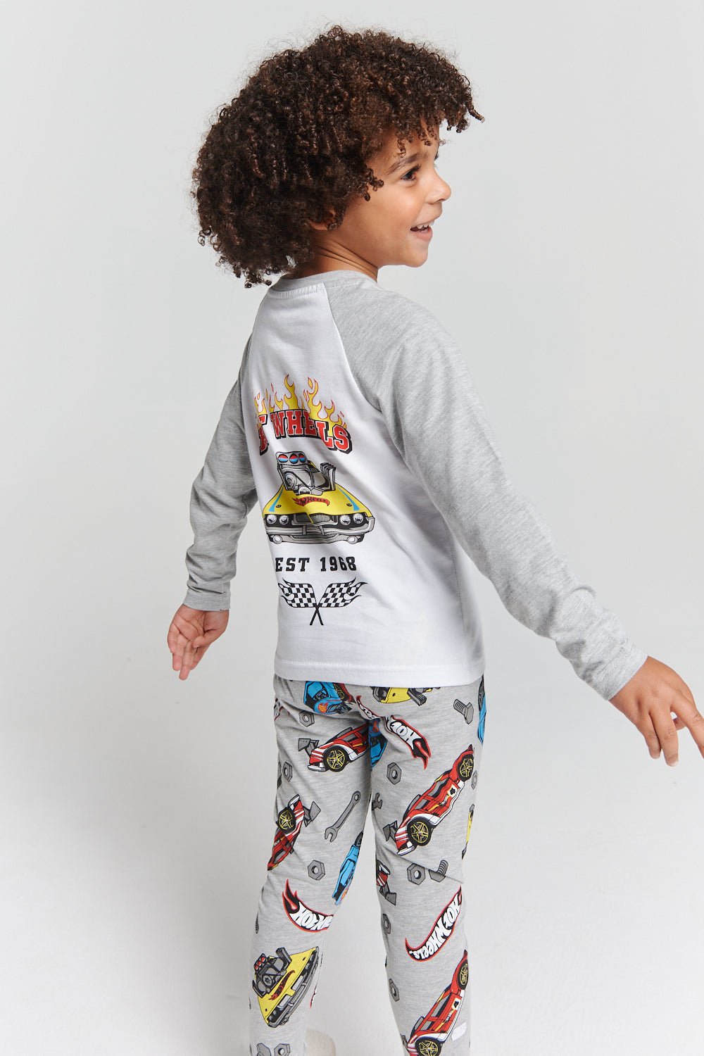 Hot Wheels Boys Long Sleeve Pyjama Set - Brand Threads