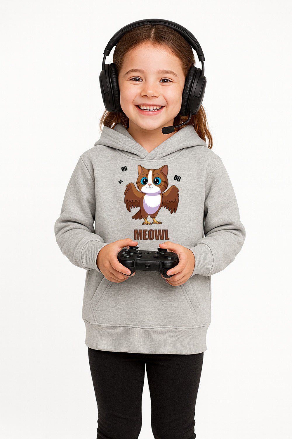 Italian Brainrot Kids Grey Hoodie - Brand Threads