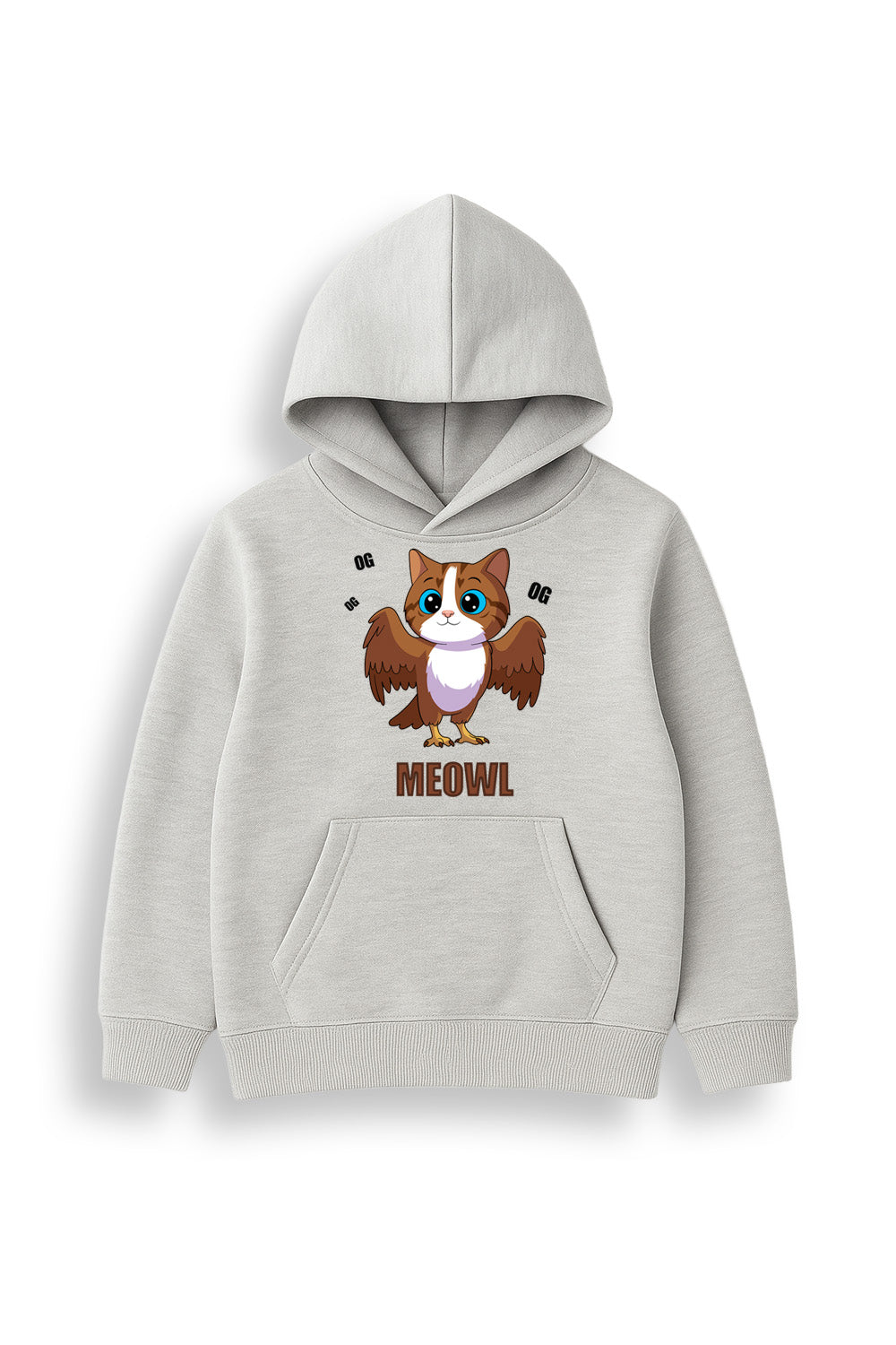 Italian Brainrot Kids Grey Hoodie - Brand Threads