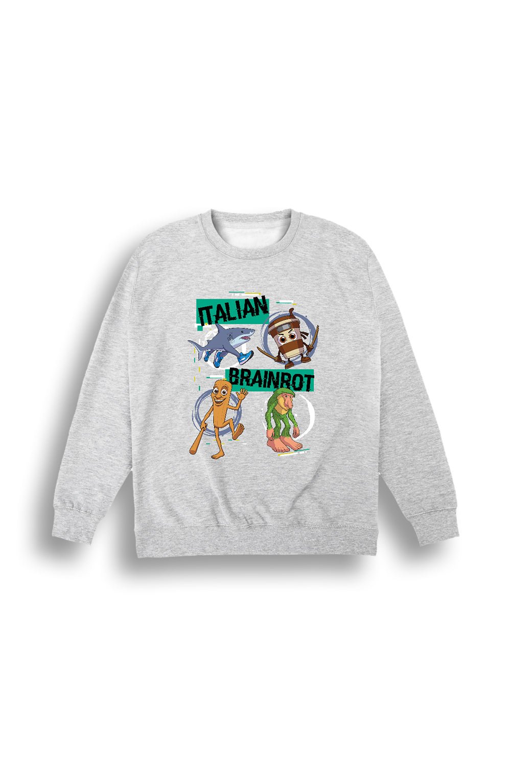 Italian Brainrot kids grey sweatshirt - Brand Threads