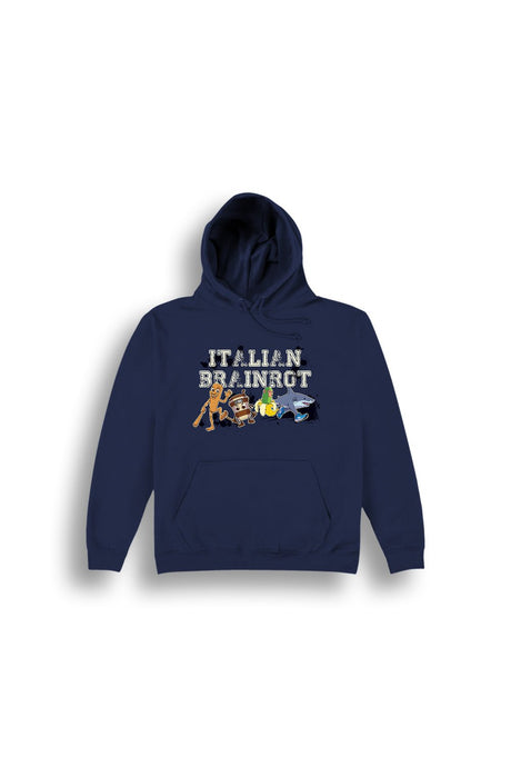 Italian Brainrot kids navy hoodie - Brand Threads