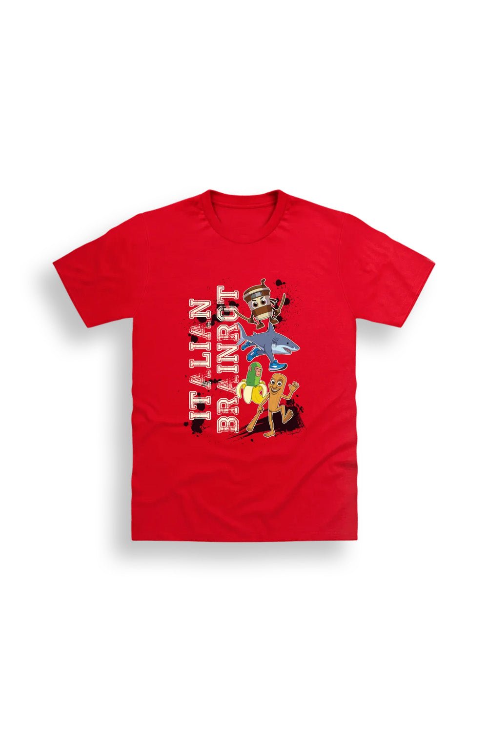 Italian Brainrot Kids Red T Shirt - Brand Threads