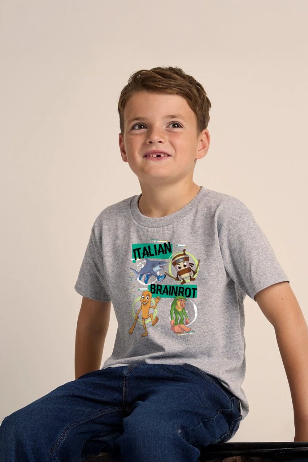 Italian Brainrot Kids T Shirt - Brand Threads