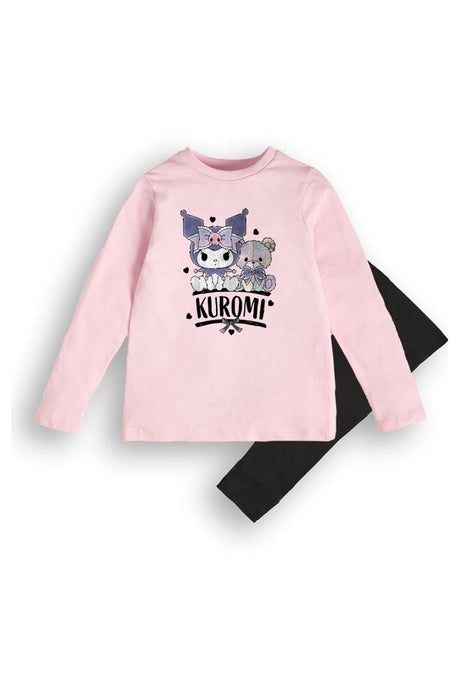 Kuromi girls pink pyjamas two - piece set - Brand Threads