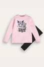 Kuromi girls pink pyjamas two - piece set - Brand Threads