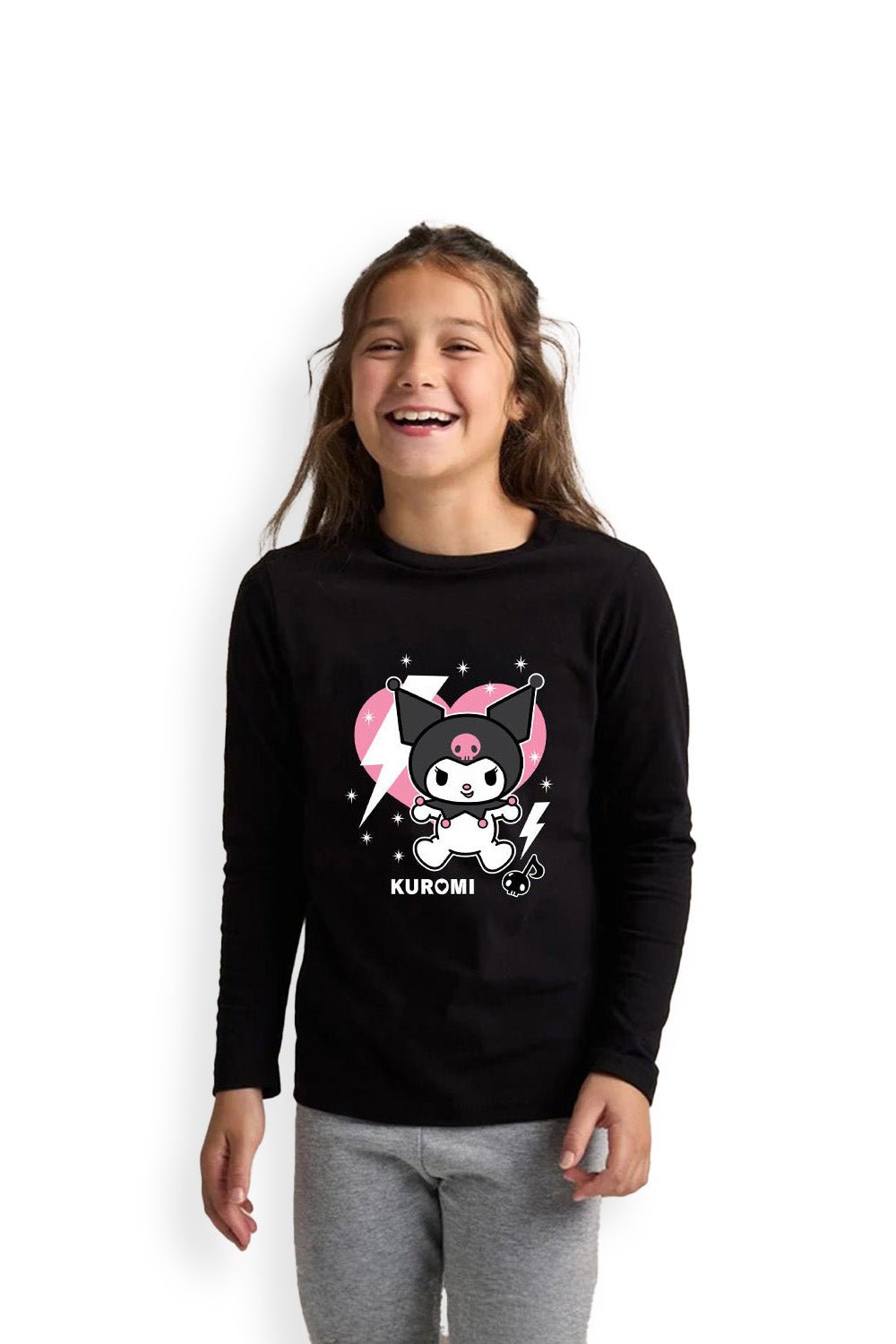 Kuromi girls pjs – two - piece set with top & cuffed bottoms, girls pyjamas - Brand Threads