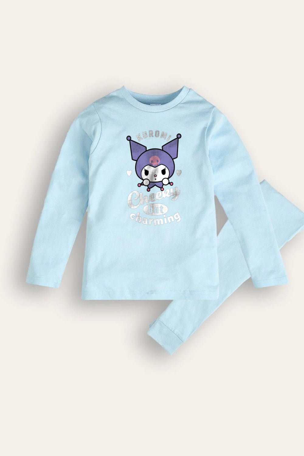 Kuromi girls pyjamas – long sleeve blue pyjama set - Brand Threads