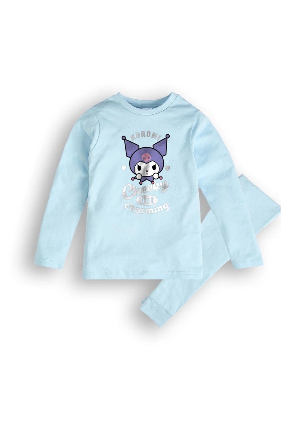 Kuromi girls pyjamas – long sleeve blue pyjama set - Brand Threads