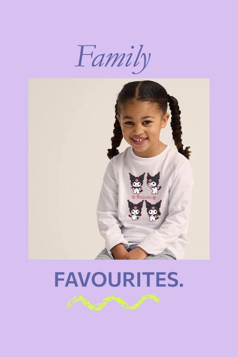 Kuromi Girls White Pyjama Set - Brand Threads