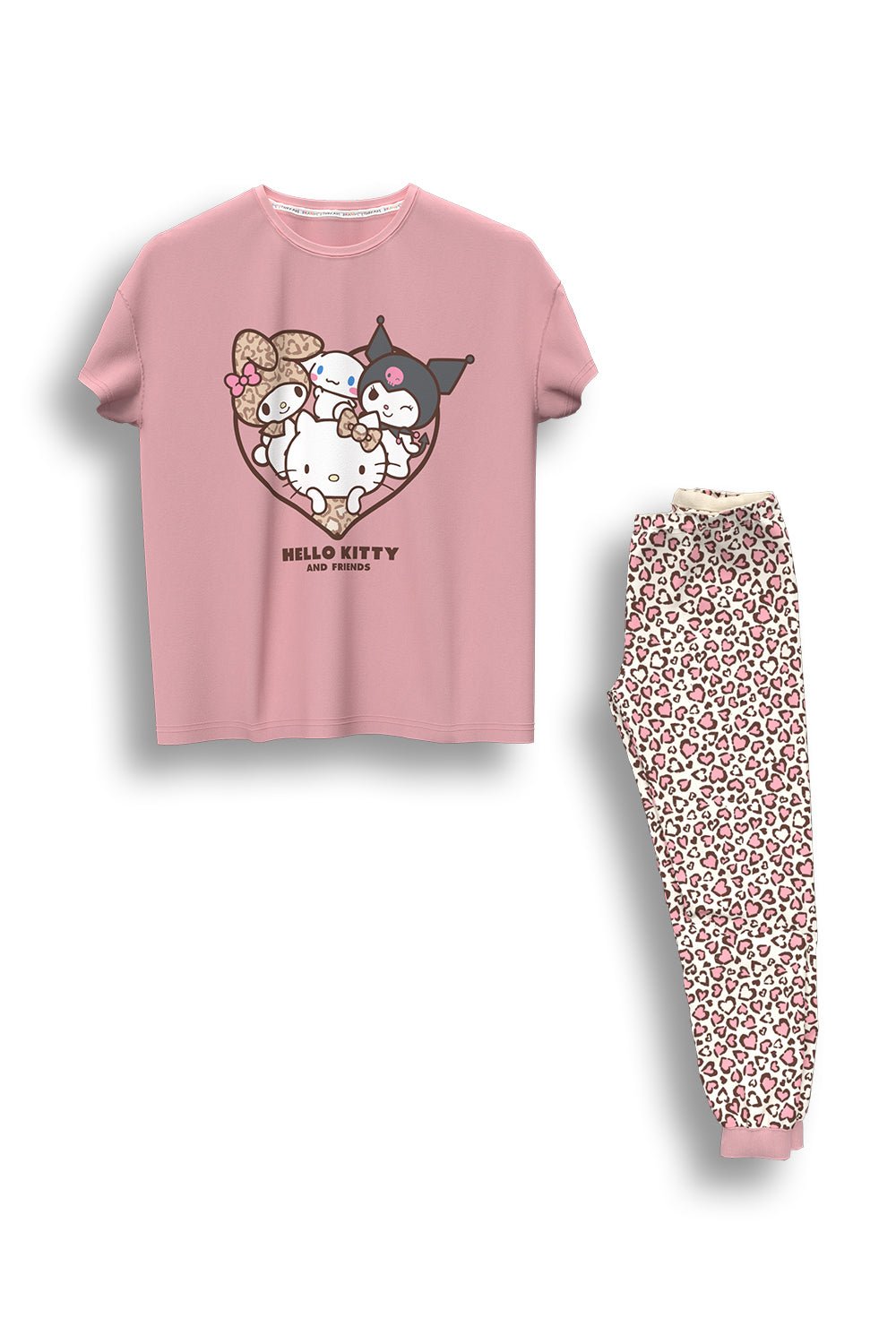 Ladies Hello Kitty Pyjama Set - Brand Threads