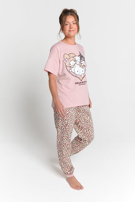 Ladies Hello Kitty Pyjama Set - Brand Threads